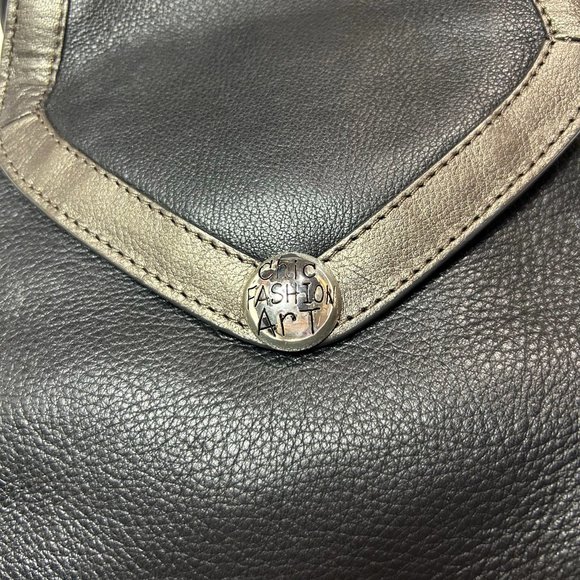 Brighton Fashionta Collection Chic Calf Hair Black Leather Cross‎ Body - Picture 5 of 6